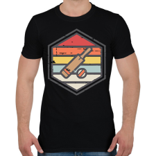 PRINTFASHION Krikett - Férfi póló - Fekete férfi póló