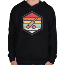 PRINTFASHION Krikett - Gyerek kapucnis pulóver - Fekete gyerek pulóver, kardigán