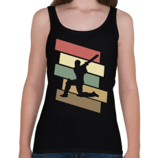 PRINTFASHION Krikett játékos - Női atléta - Fekete