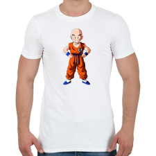 PRINTFASHION Krillin - Férfi póló - Fehér férfi póló