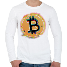 PRINTFASHION Kriptovaluta - Férfi hosszú ujjú póló - Fehér férfi póló