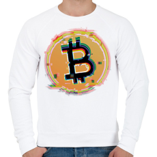 PRINTFASHION Kriptovaluta - Férfi pulóver - Fehér