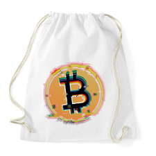 PRINTFASHION Kriptovaluta - Sportzsák, Tornazsák - Fehér tornazsák