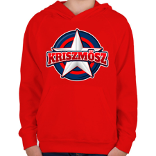 PRINTFASHION KRISZMÖSZ - Gyerek kapucnis pulóver - Piros gyerek pulóver, kardigán