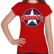 PRINTFASHION KRISZMÖSZ - Női póló - Piros