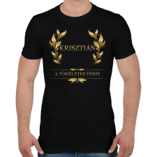 PRINTFASHION Krisztián - Férfi póló - Fekete férfi póló