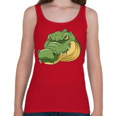 PRINTFASHION Krokodil - Női atléta - Cseresznyepiros