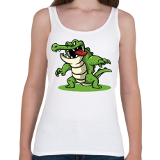 PRINTFASHION Krokodil  - Női atléta - Fehér