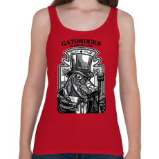 PRINTFASHION Krokorock - Női atléta - Cseresznyepiros