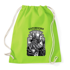 PRINTFASHION Krokorock - Sportzsák, Tornazsák - Limezöld tornazsák