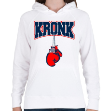 PRINTFASHION Kronk - Női kapucnis pulóver - Fehér