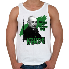 PRINTFASHION Krúdy Gyula - Férfi atléta - Fehér