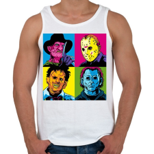 PRINTFASHION Krueger és a haverok - Férfi atléta - Fehér atléta, trikó