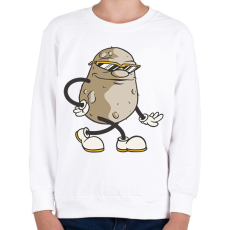 PRINTFASHION Krumpli - Gyerek pulóver - Fehér