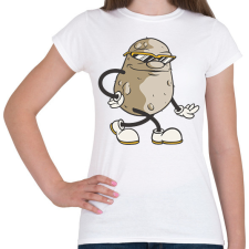 PRINTFASHION Krumpli - Női póló - Fehér női póló