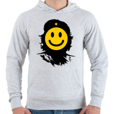 PRINTFASHION Kuba smile - Férfi kapucnis pulóver - Sport szürke