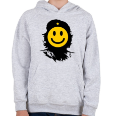 PRINTFASHION Kuba smile - Gyerek kapucnis pulóver - Sport szürke