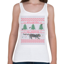 PRINTFASHION KÜLDETÉS TELJESÍTVE - Női atléta - Fehér női trikó