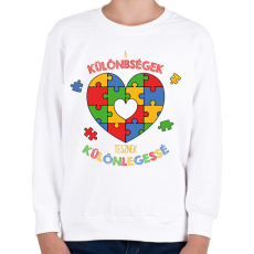 PRINTFASHION Különlegessé tesz - Gyerek pulóver - Fehér