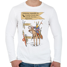 PRINTFASHION Kun kori nyilak szóvicc - Férfi hosszú ujjú póló - Fehér férfi póló