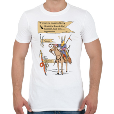 PRINTFASHION Kun kori nyilak szóvicc - Férfi póló - Fehér