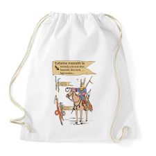 PRINTFASHION Kun kori nyilak szóvicc - Sportzsák, Tornazsák - Fehér tornazsák