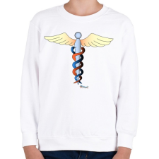 PRINTFASHION Kundalíni - Gyerek pulóver - Fehér gyerek pulóver, kardigán