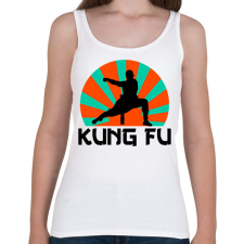 PRINTFASHION KUNG FU - Női atléta - Fehér női trikó