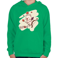 PRINTFASHION KUPidO - Gyerek kapucnis pulóver - Zöld gyerek pulóver, kardigán