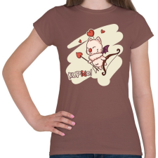 PRINTFASHION KUPidO - Női póló - Mogyoróbarna női póló