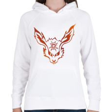 PRINTFASHION Kurama - Női kapucnis pulóver - Fehér