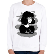 PRINTFASHION Kuro - Gyerek pulóver - Fehér gyerek pulóver, kardigán