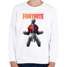 PRINTFASHION Kuro homura Fortnite - Gyerek pulóver - Fehér gyerek pulóver, kardigán