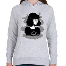 PRINTFASHION Kuro - Női kapucnis pulóver - Sport szürke női pulóver, kardigán