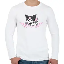 PRINTFASHION kuromi 2 - Férfi hosszú ujjú póló - Fehér férfi póló