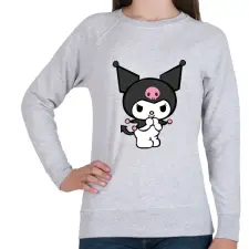 PRINTFASHION kuromi 2 - Női pulóver - Sport szürke női pulóver, kardigán
