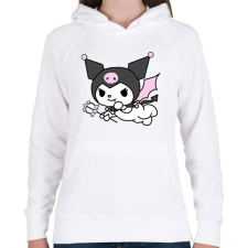 PRINTFASHION kuromi - Női kapucnis pulóver - Fehér női pulóver, kardigán