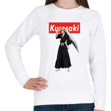 PRINTFASHION Kurosaki - Női pulóver - Fehér női pulóver, kardigán
