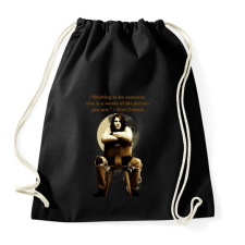 PRINTFASHION kurt cobain quotes - Sportzsák, Tornazsák - Fekete tornazsák