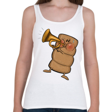 PRINTFASHION Kürtőskalács - Női atléta - Fehér