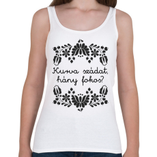 PRINTFASHION Kurva szádat, hány fokos? - Női atléta - Fehér