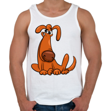 PRINTFASHION kutya - Férfi atléta - Fehér atléta, trikó