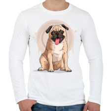 PRINTFASHION kutya - Férfi hosszú ujjú póló - Fehér férfi póló