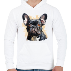 PRINTFASHION Kutya  - Férfi kapucnis pulóver - Fehér