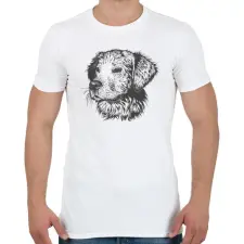 PRINTFASHION Kutya  - Férfi póló - Fehér férfi póló