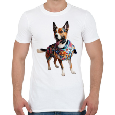PRINTFASHION kutya - Férfi póló - Fehér férfi póló