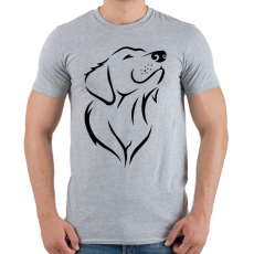 PRINTFASHION Kutya  - Férfi póló - Sport szürke