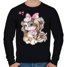 PRINTFASHION kutya - Férfi pulóver - Fekete férfi pulóver, kardigán