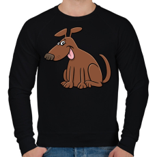 PRINTFASHION kutya - Férfi pulóver - Fekete