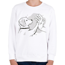 PRINTFASHION Kutya gazdi - Gyerek pulóver - Fehér gyerek pulóver, kardigán